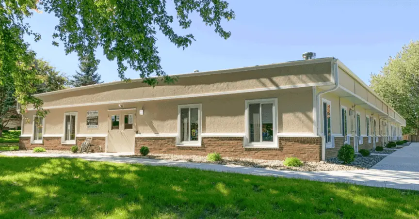 exterior of modular educational building